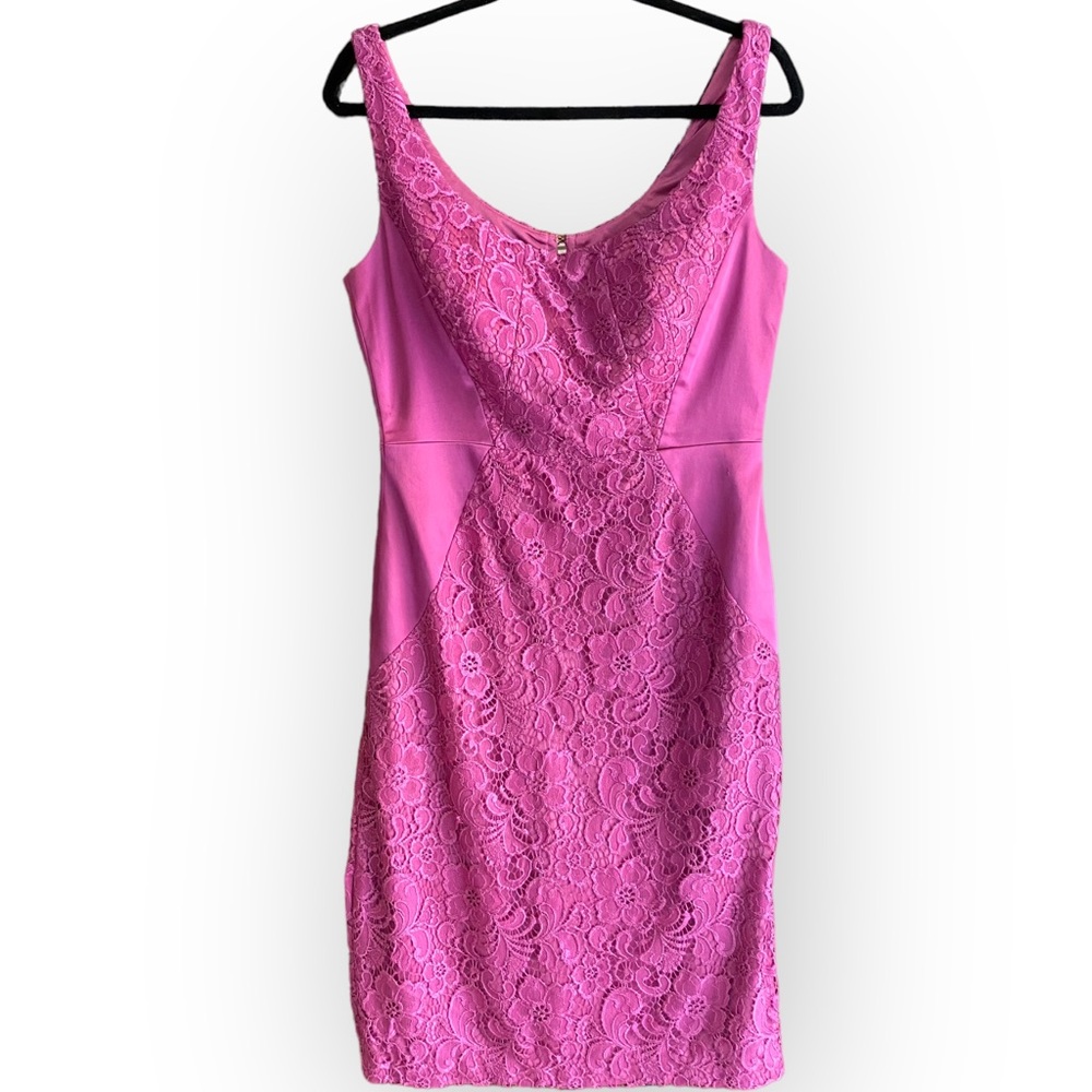 Jax Satin & Lace Sleeveless Semi-Formal Fitted Dress Size 12